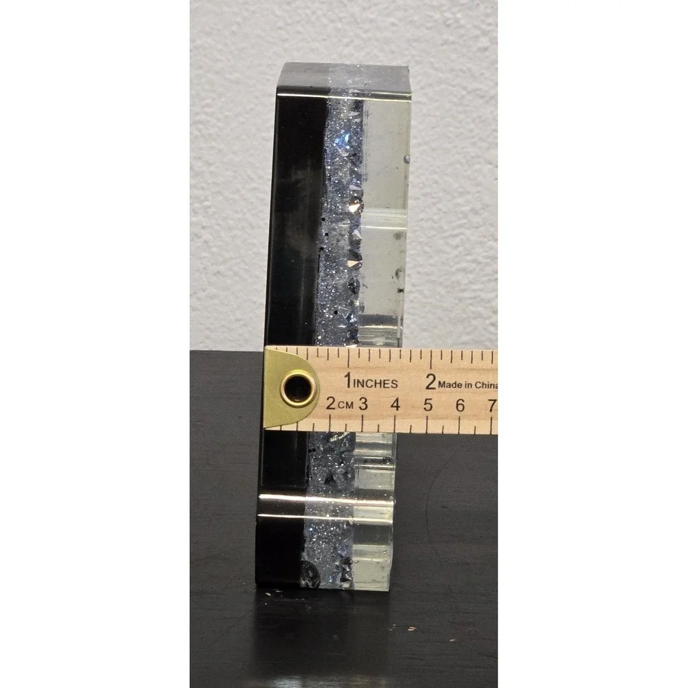 Handmade Resin BAR Sign Sparkle Glitter Decor Heavy Statement Piece‎